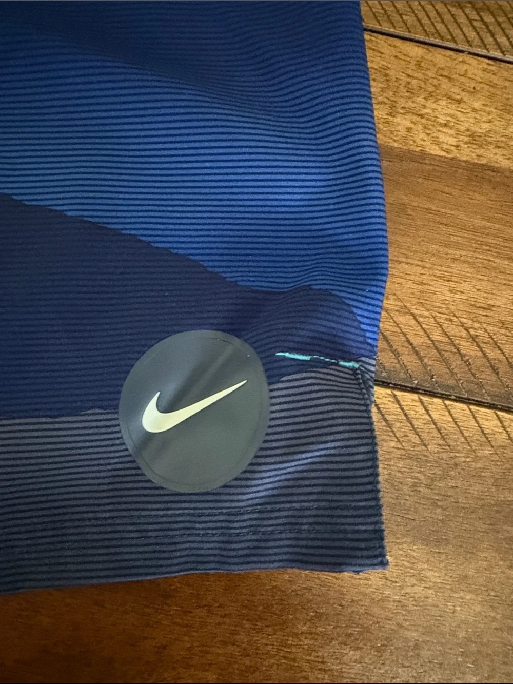 Nike Men’s Teal to Navy Layered Wave Swim Trunks size XXL